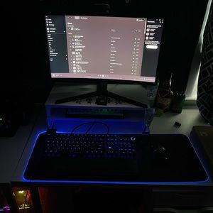UtechSmart Large mouse and keyboard pad with LED lights.